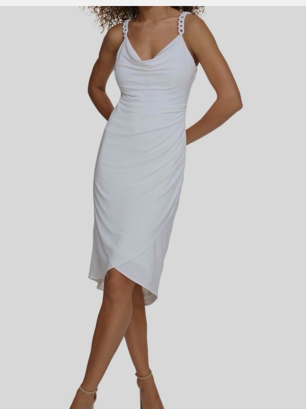Siena Women's Chain-Trim Midi Bodycon Dress